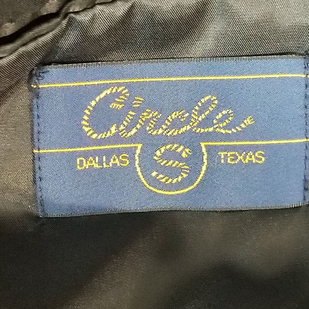 Circle S Dallas Texas Sport Coat Jacket‎ Men's 44R Gray Tweed Lambswool Weatern - Picture 14 of 15